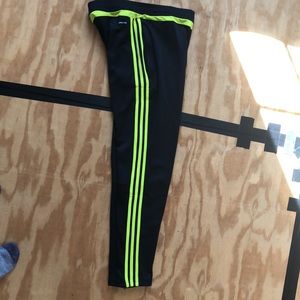 Adidas tiro 19 neon yellow/lime green soccer pants women’s medium
